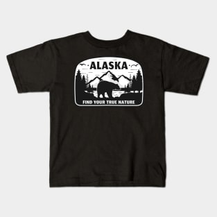 Alaska Find Your True Nature Kids T-Shirt